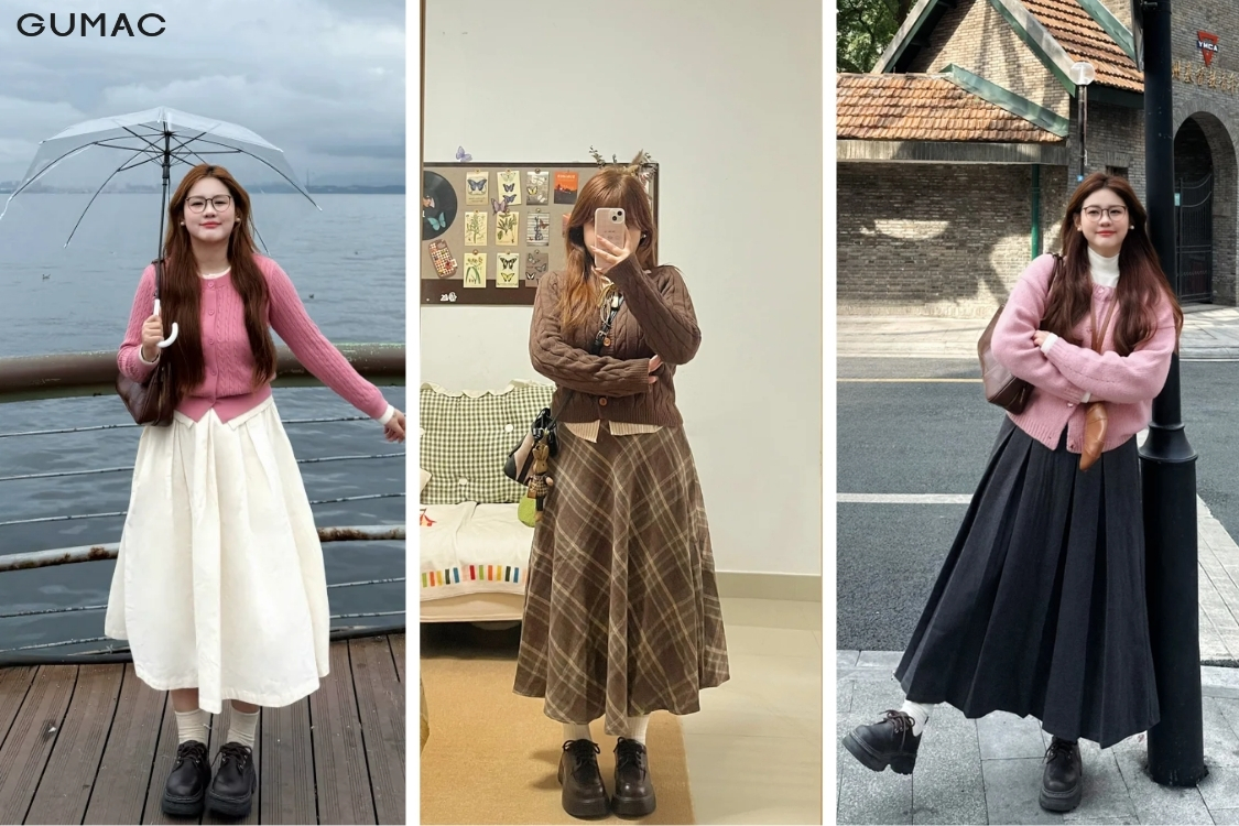 chan vay suong cung ao cardigan cho nguoi map