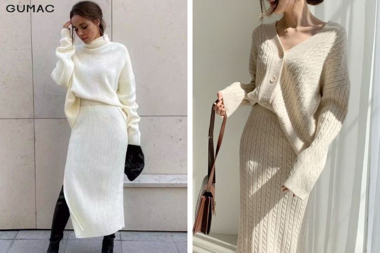 Nguyên tắc chọn chân váy len body