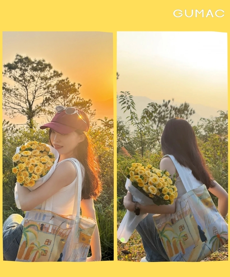 chup anh ben vuon hoa dep