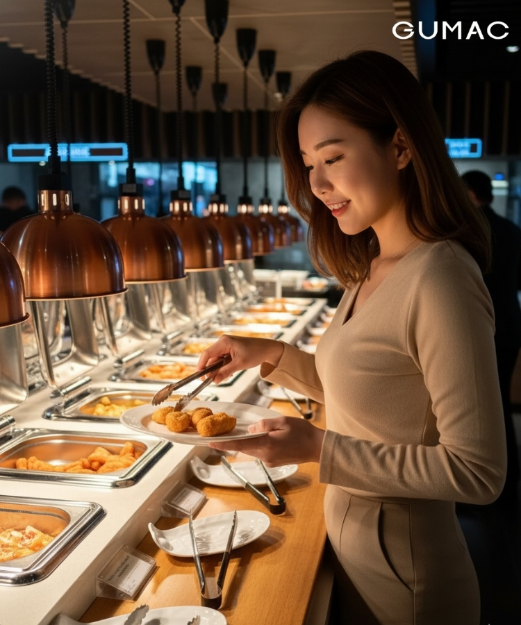 chup anh gap do an buffet