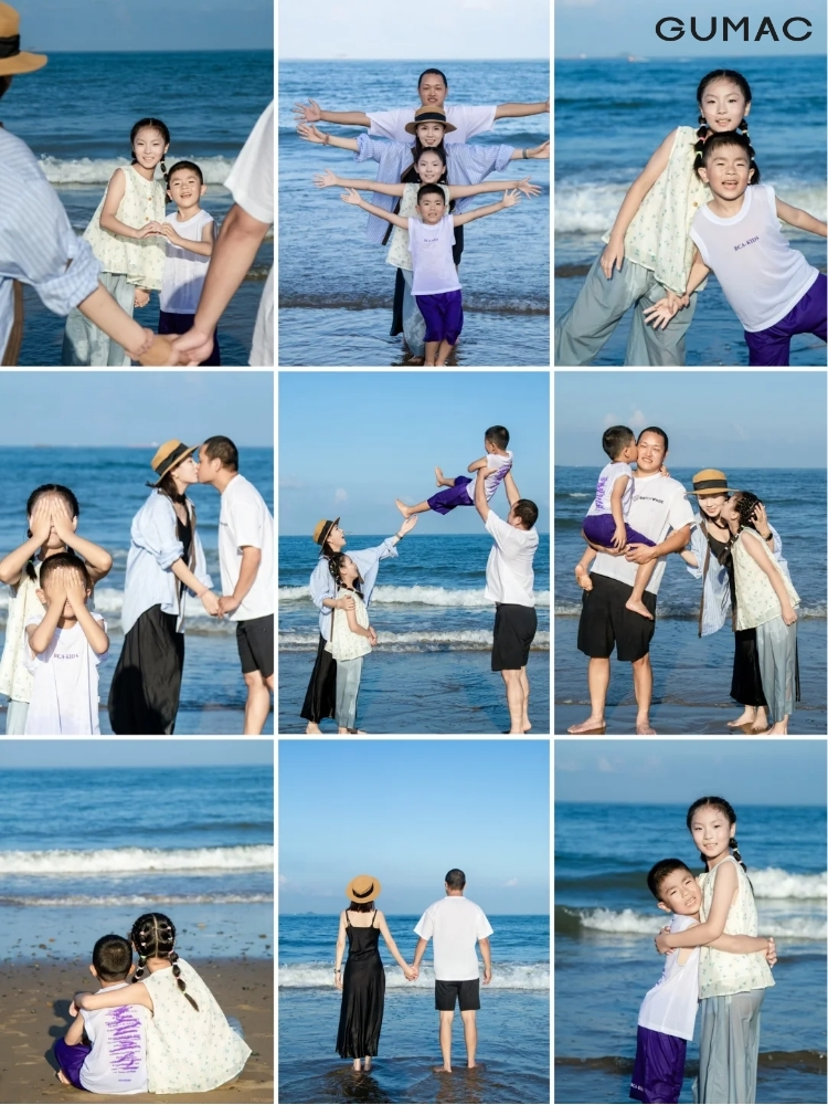 tao dang chup anh gia dinh o bien