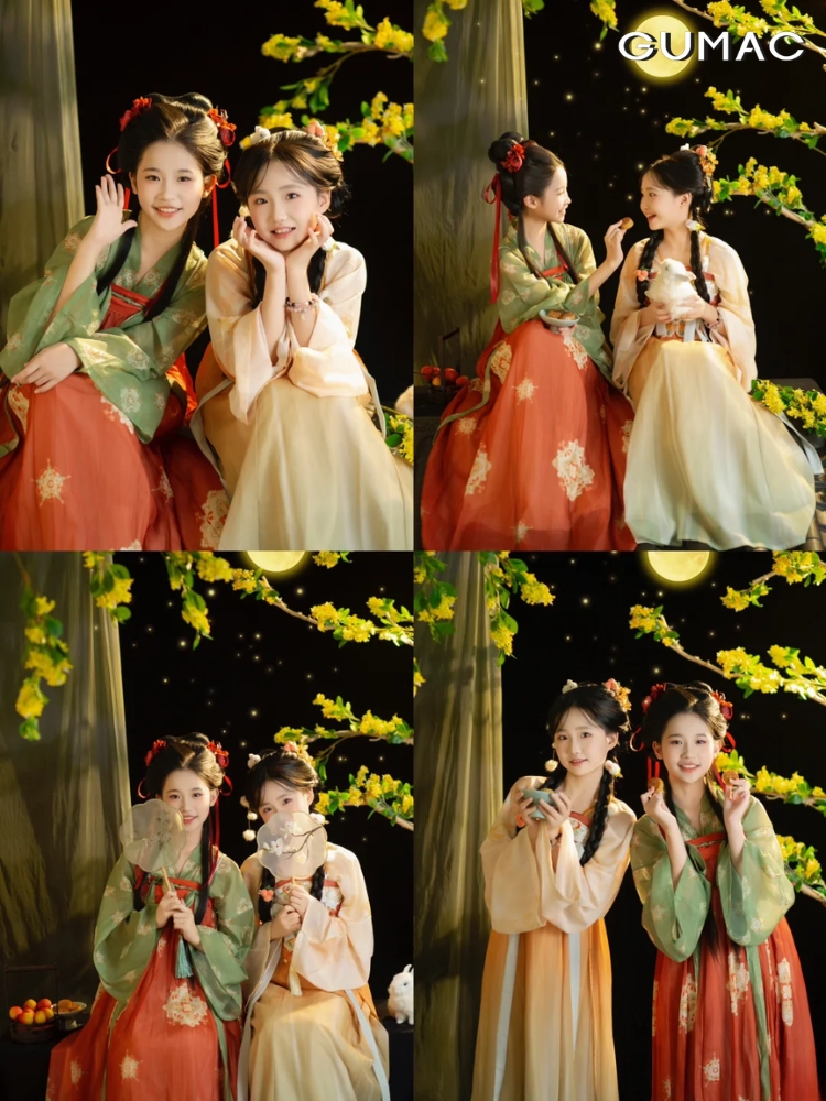 concept chup anh trung thu cung hoi chi em