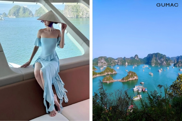 concept du thuyen ha long phong canh ky vi