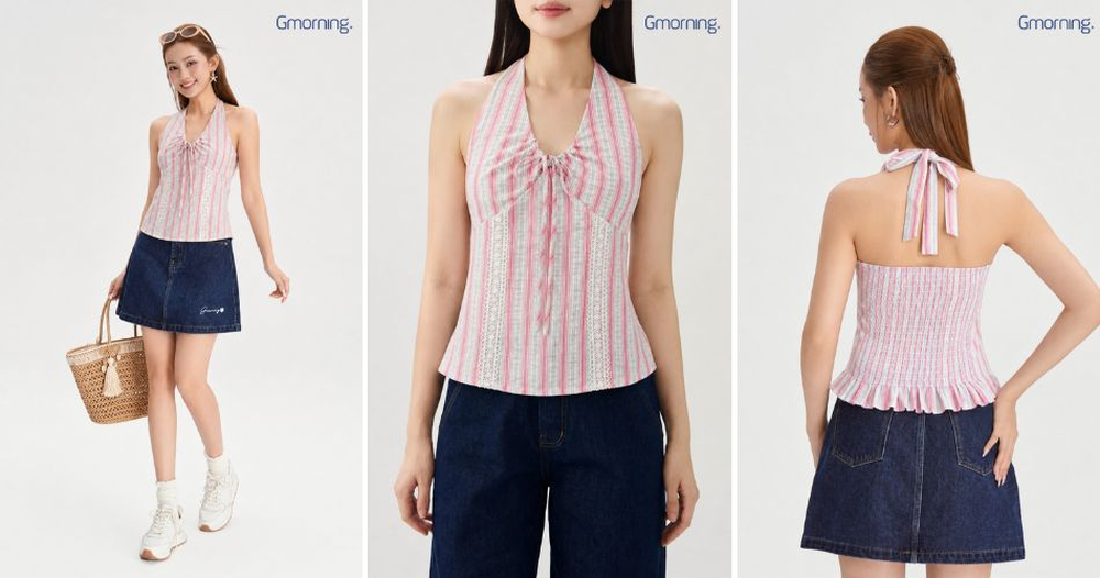 Áo sát nách phối chân váy jeans mang đến outfit đi concert trẻ trung, cá tính và dễ dàng vận động