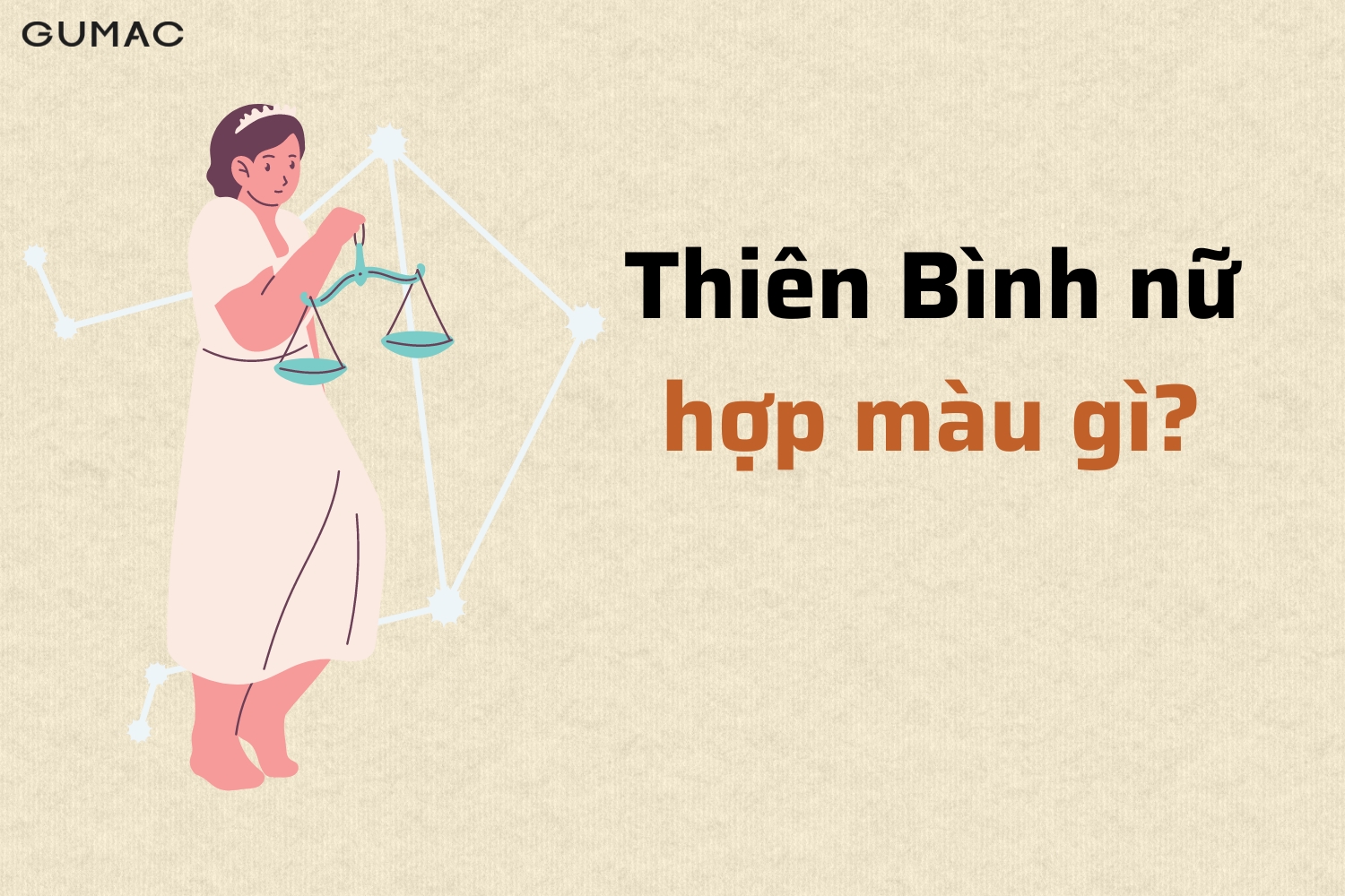 thien binh nu hop mau gi