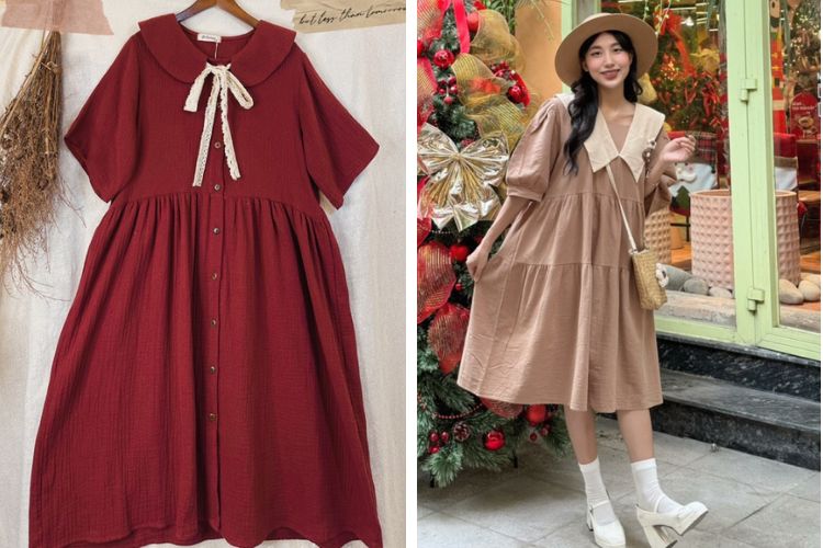 Đầm babydoll vintage