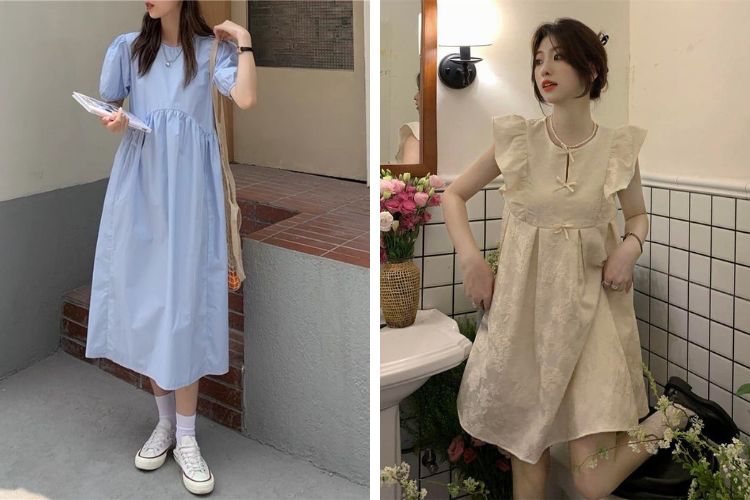 Váy babydoll cho dáng người thấp béo