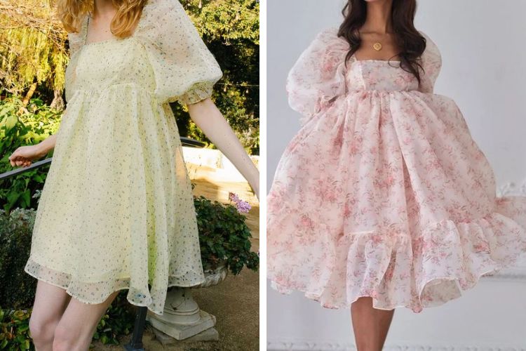  Váy babydoll voan thướt tha