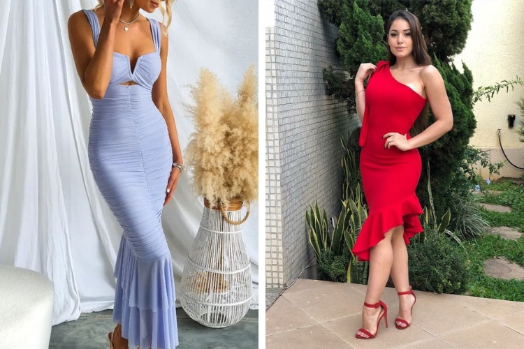  Đầm body đẹp dáng đuôi cá
