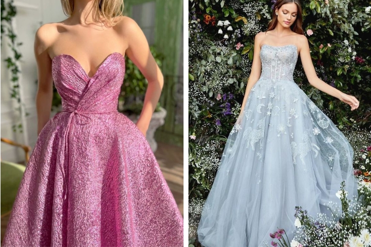 Đầm công chúa kiểu cúp ngực sang trọng