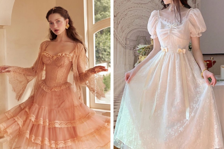 Đầm công chúa Vintage phong cách Pháp