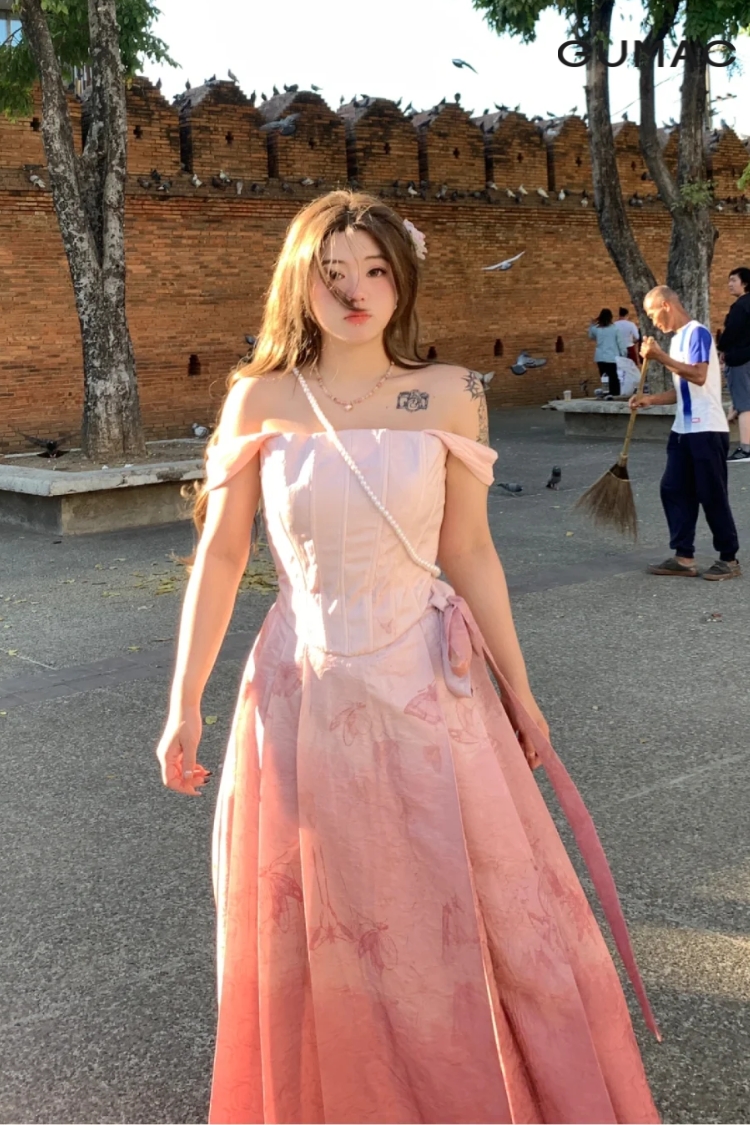 dam cong chua mau hong cho nang beo