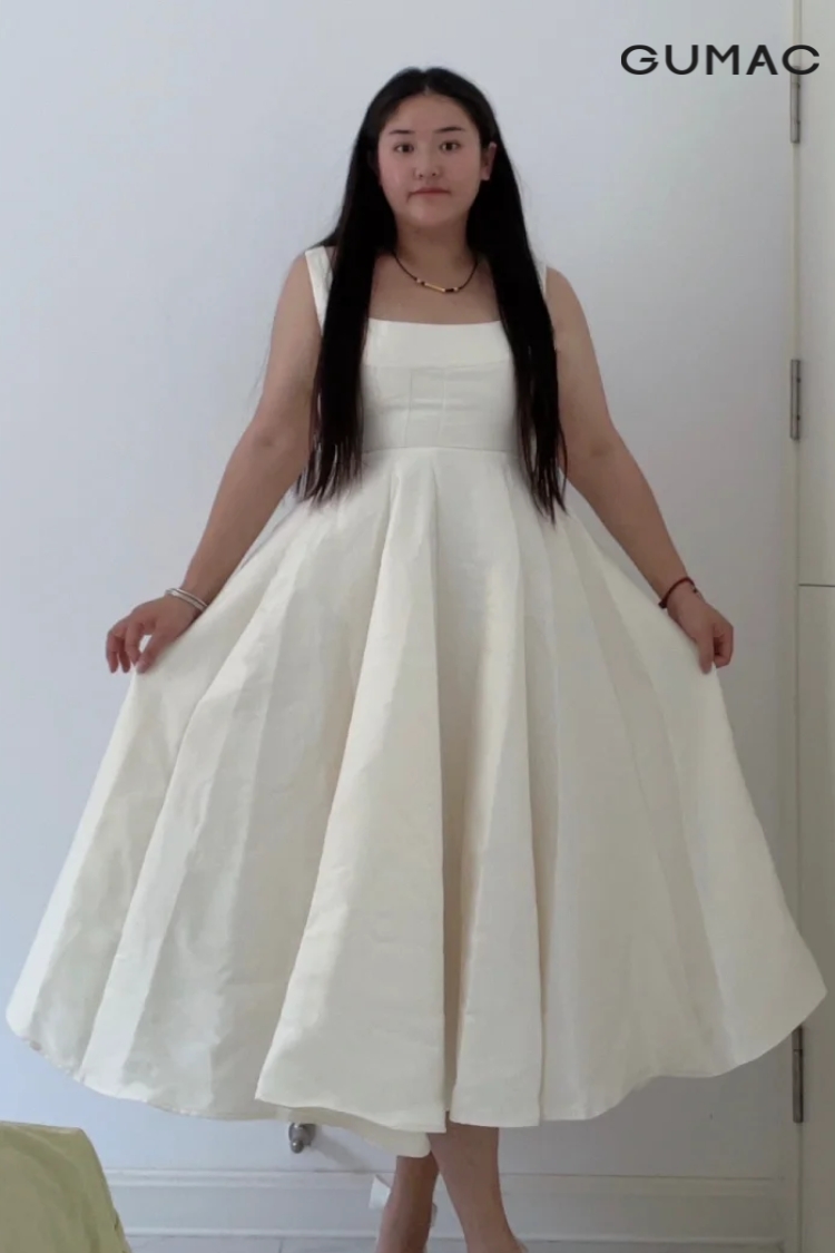 dam xoe mau trang cho nang beo