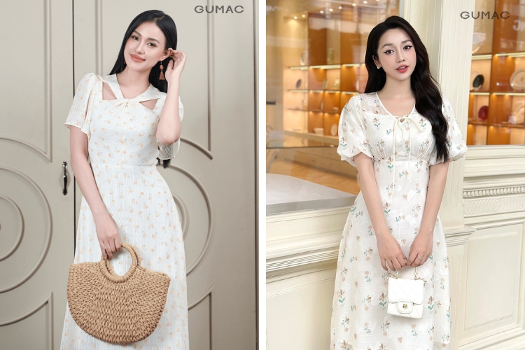 Gợi ý phụ kiện trang sức với đầm hoa