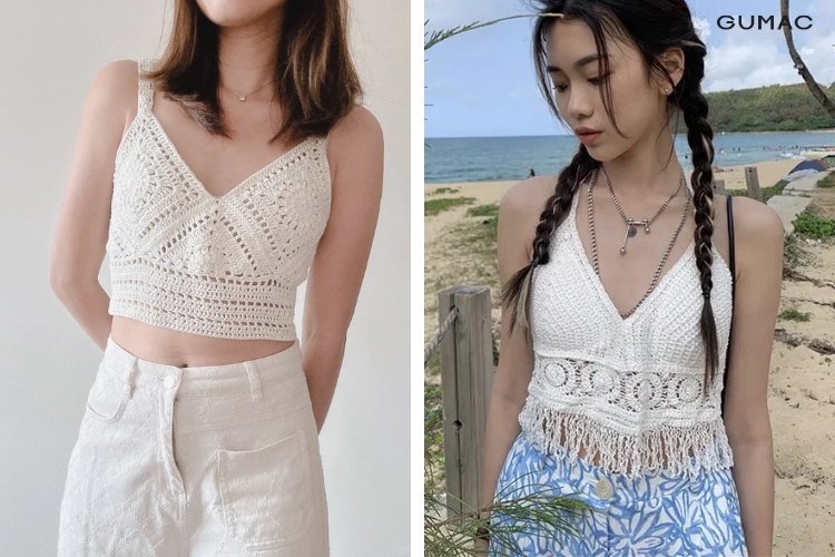 ao hai day dan moc mix voi quan short jean