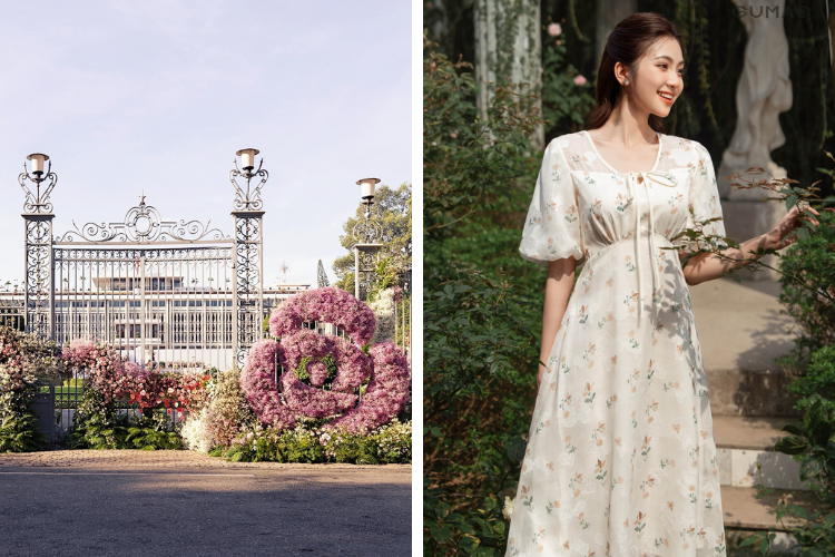 vườn hoa Dinh Độc Lập