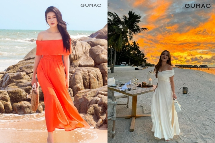 đầm maxi đi hòn sơn