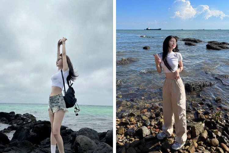 Áo croptop dáng ngắn trẻ trung