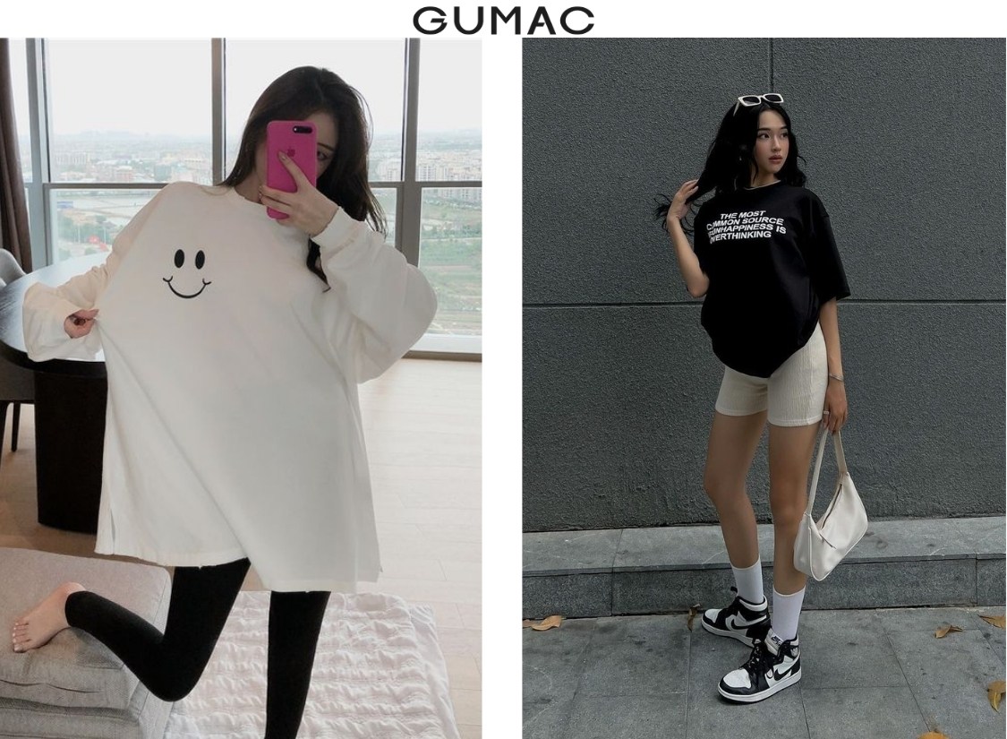 Đi núi Bà Đen mặc áo thun nữ mix quần legging