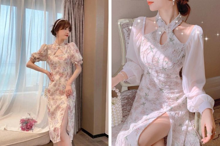 Đầm xẻ cao đi sinh nhật cho nữ