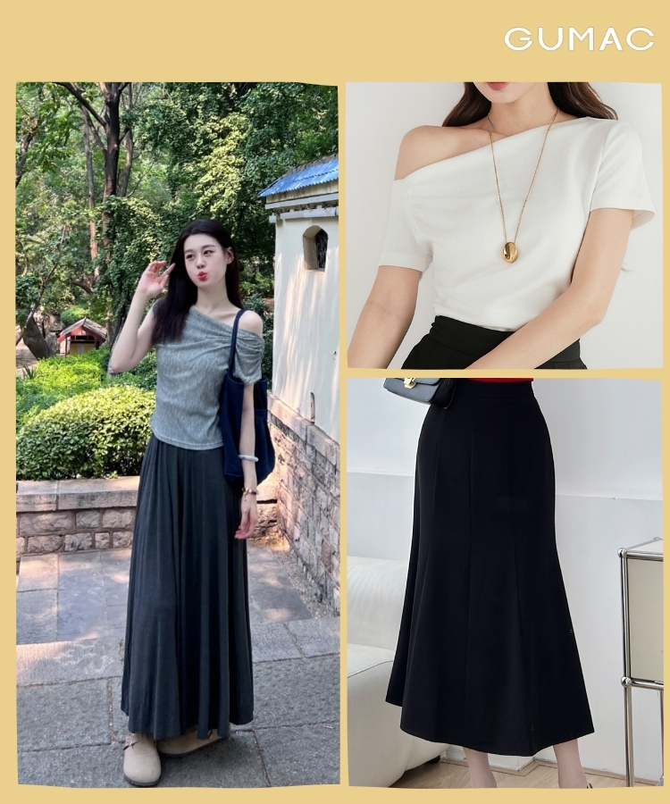 ao lech vai chan vay dai