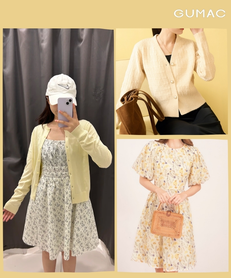 vay hoa nho ao cardigan