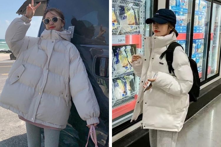 Áo khoác phao đi du lịch Tam Đảo