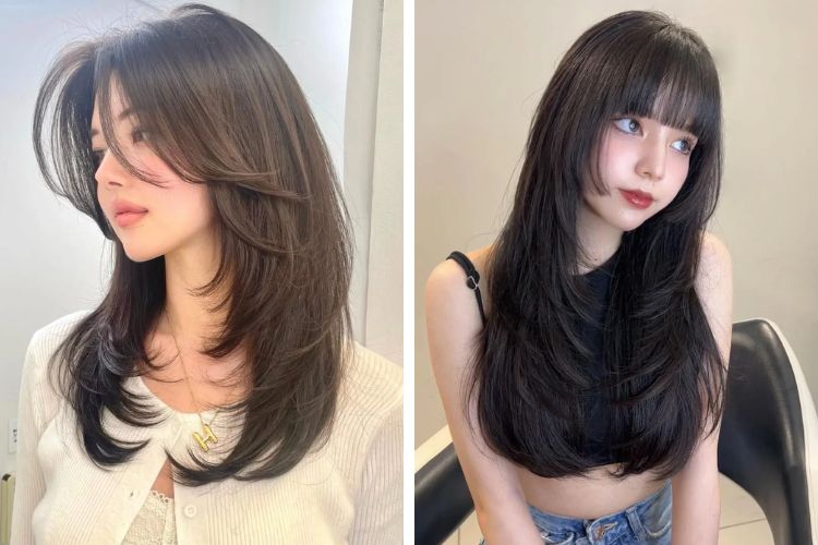 kieu toc duoi uon duoi