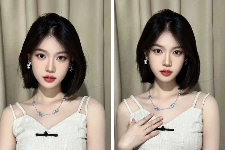 kieu toc ngan duoi tu nhien