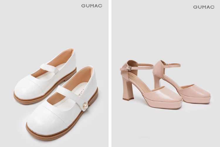 Đi làm mùa mưa với giày búp bê