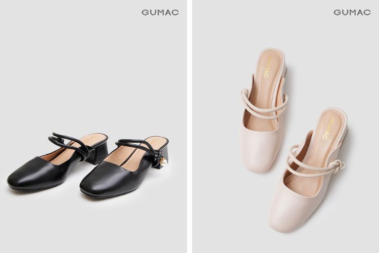 Đi làm mùa mưa với giày slingback đế thấp