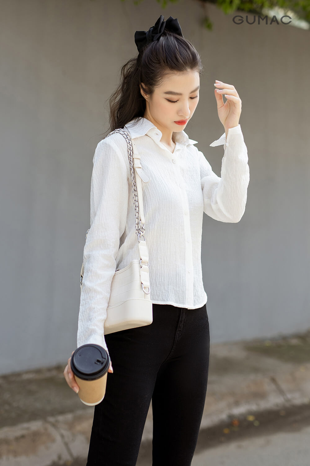 kieu ao dai tay cong so nhun eo