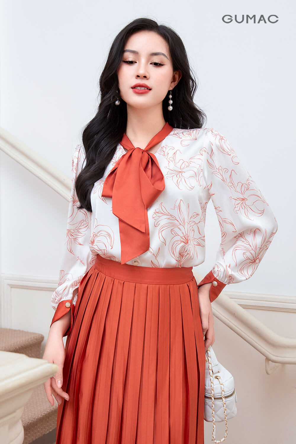 sơ mi nữ họa tiết 