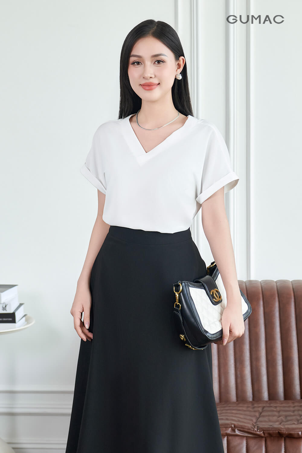 mix đồ với dáng người quả táo