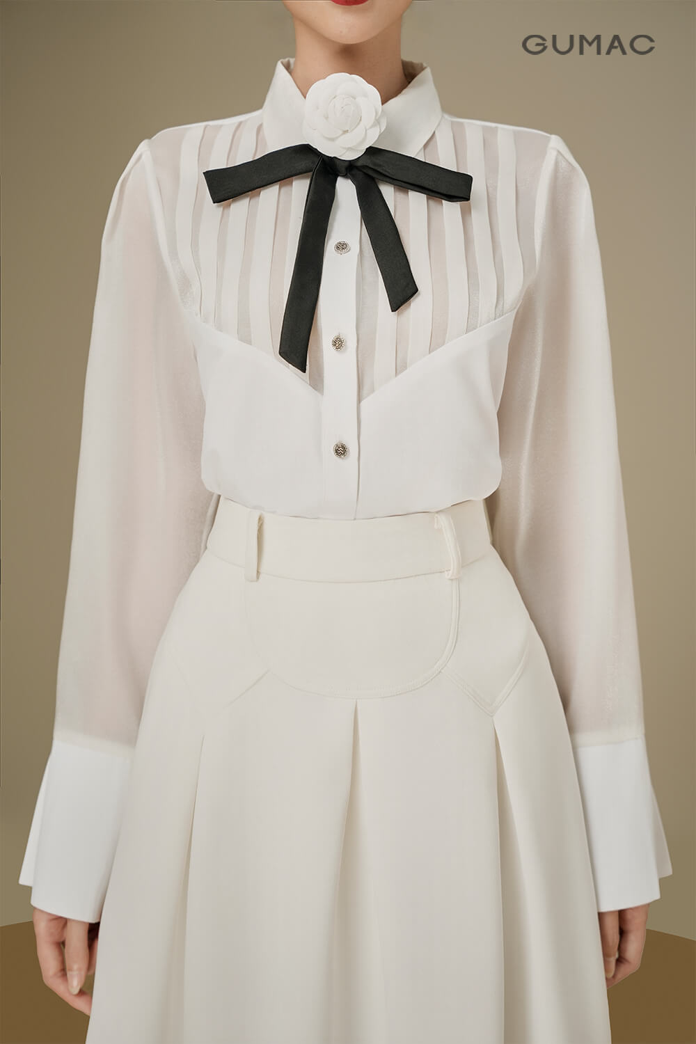 ao so mi cong so tay dai that no