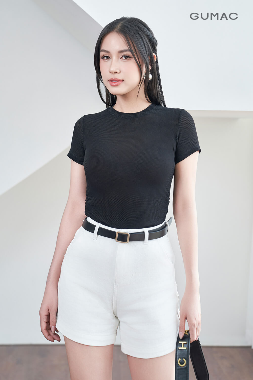 Áo thun nhún sườn