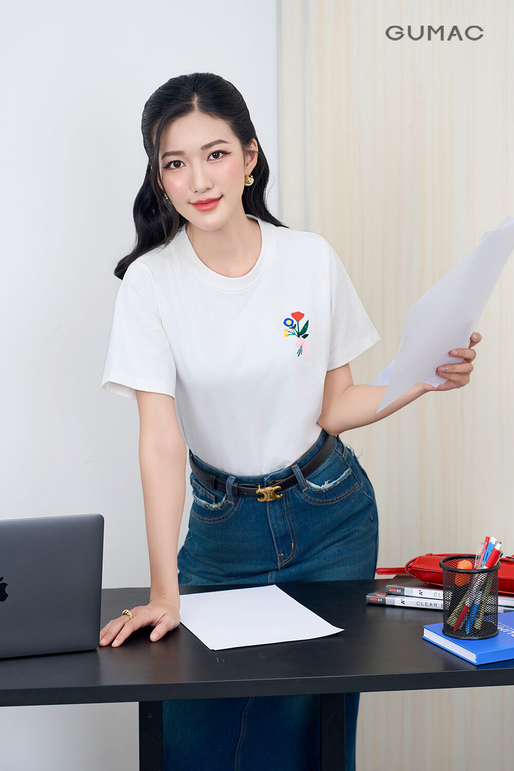 áo thun cổ tròn nữ