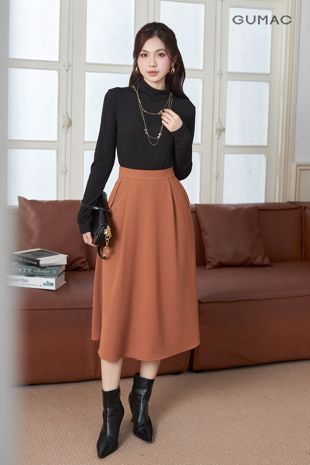 ao phong cong so nu tay dai thanh lich