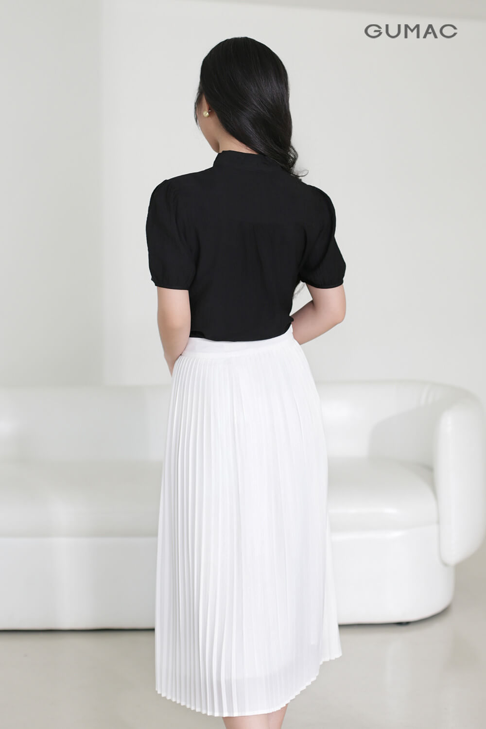 Chân váy dập ly B6