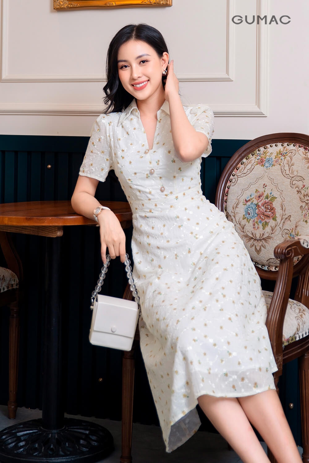 dam xoe vintage sang trong