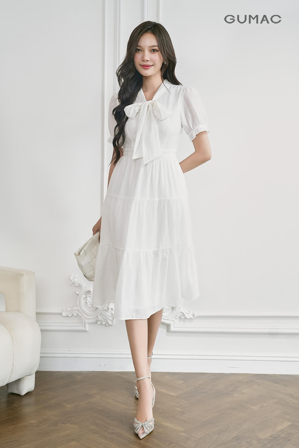 váy đầm nữ sinh màu trắng