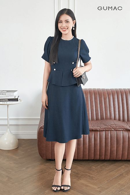 Váy Vonda tay ngắn cổ vuông màu trơn dễ thương phong cách Hàn Quốc thời  trang mùa hè cho nữ - Tìm Voucher