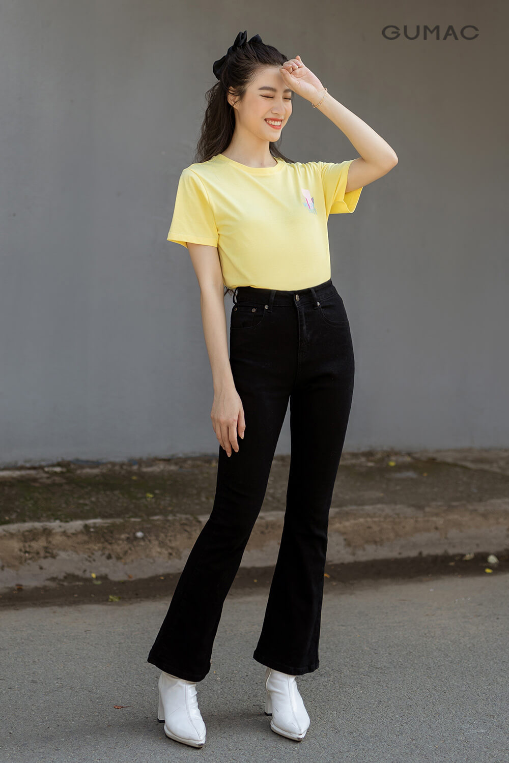 kiểu quần jeans dài cho nữ sinh