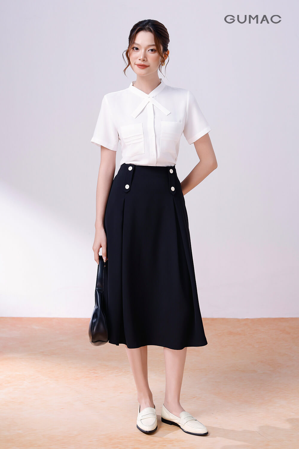 Váy rời dập ly dáng chữ A