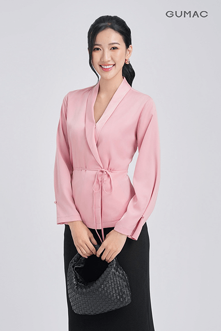 Áo lụa đắp chéo