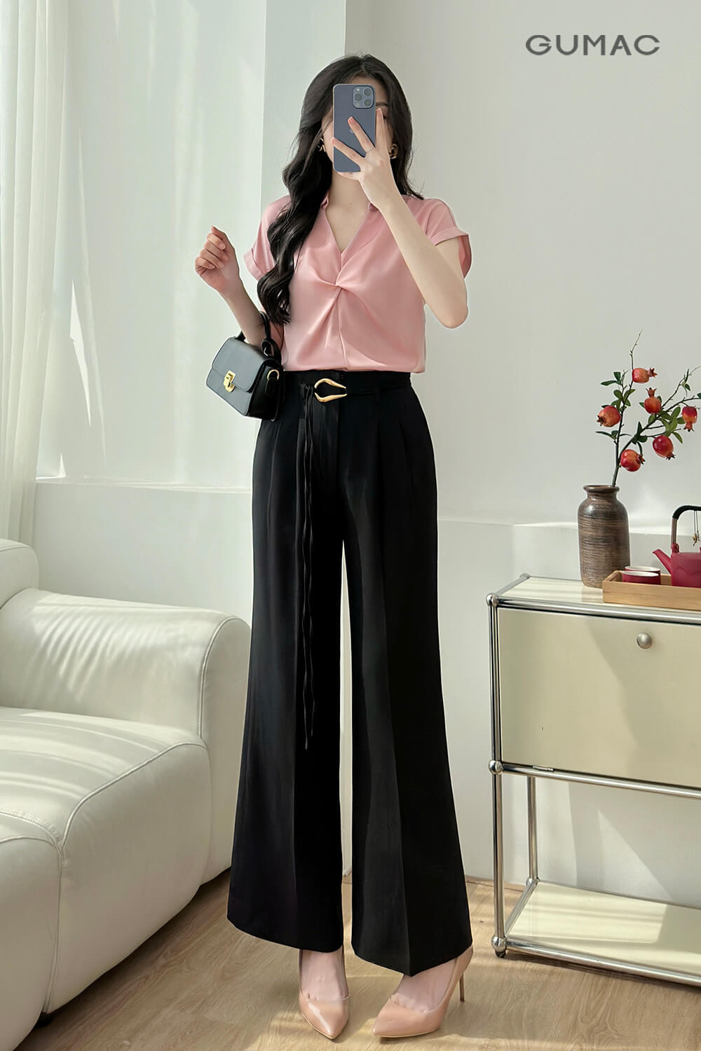 Áo kiểu xoắn ngực