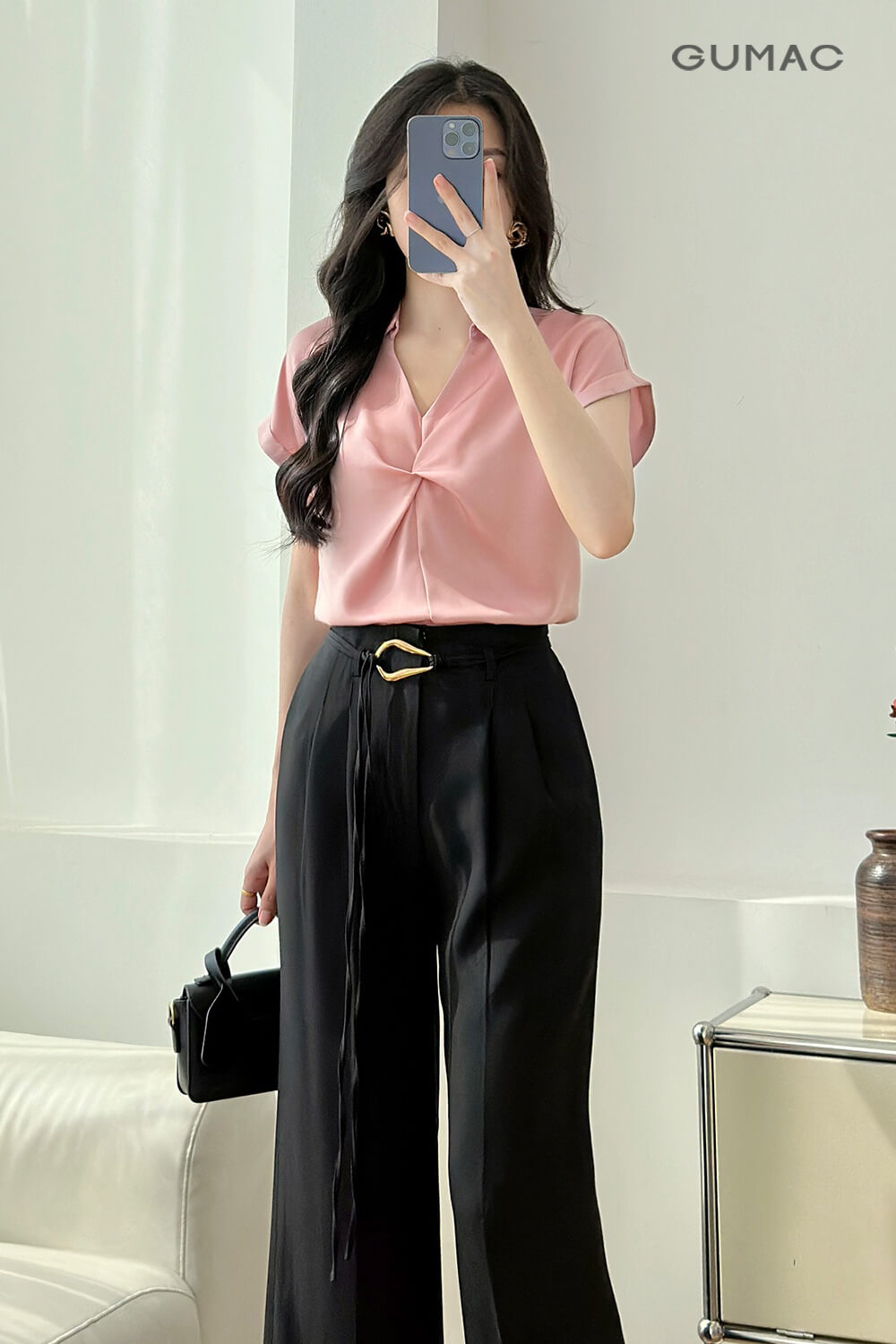 Áo kiểu xoắn ngực