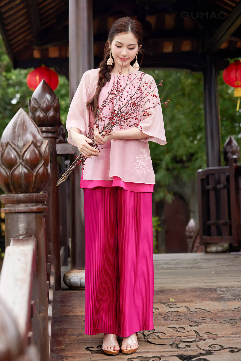 mau ao cach tan nu hoa nien