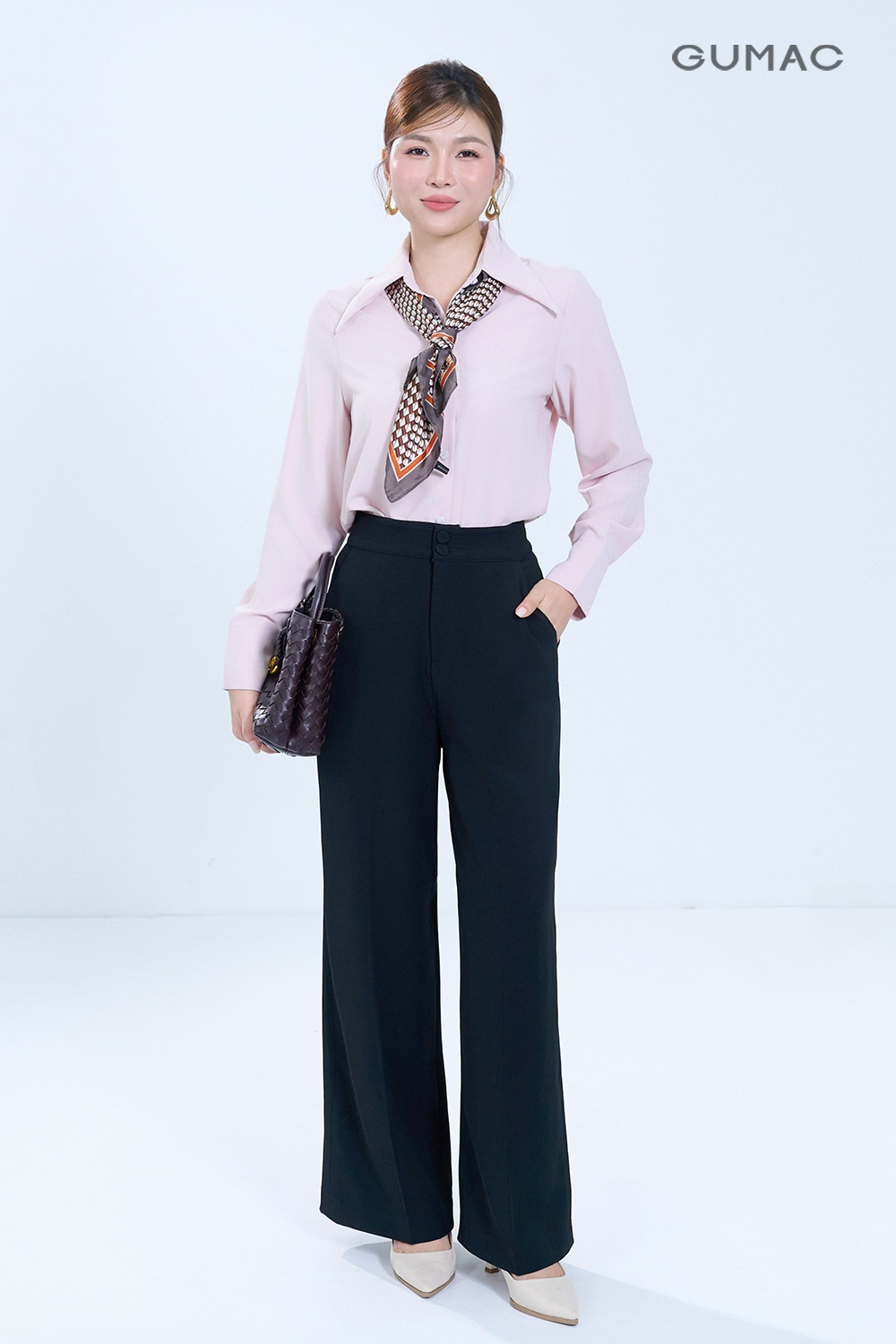 ao so mi trang cong so nu