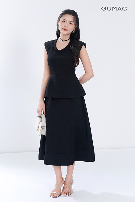 Áo peplum cổ kiểu
